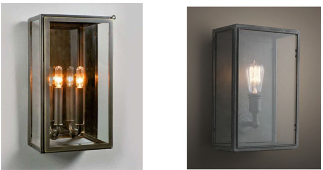 Outdoor wall sconces